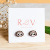 Hand-painted Sloth Earrings Cherry Wood Earrings -PEL10177 - Robin Valley Official Store