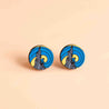 Hand-painted The Starry Night Earrings Inspired by Vincent van Gogh - PET15127 - Robin Valley Official Store