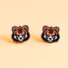 Hand-painted Tiger Earrings Cherry Wood Earrings - PEL10182 - Robin Valley Official Store