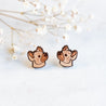 Hyena Wooden Earrings - EL10223 - Robin Valley Official Store