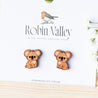 Koala 3 Wooden Earrings -EL10016 - Robin Valley Official Store