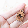 Mimic Treasure Chest Cherry Wood Keyring - KT25010 - Robin Valley Official Store