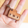 Piano Cherry Wood Keyring - KT25171 - Robin Valley Official Store