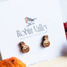 Poison Potion Halloween Cherry Wood Stud Earrings - ET15035 - Robin Valley Official Store