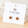 Poker Cards Symbol Cherry Wood Stud Earrings - Robin Valley Official Store