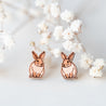 Rabbit (Sitting) Wooden Earrings - EL10086 - Robin Valley Official Store