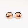 Raven Bird Skull Cherry Wood Cufflinks - CB32008 - Robin Valley Official Store