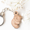 Sleeping Sloth Cherry Wood Keyring KL20011 - Robin Valley Official Store