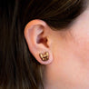 Smiling French Bull Dog Earrings - EL10190 - Robin Valley Official Store