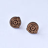Solar System Cherry Wood Stud Earrings - ET15094 - Robin Valley Official Store